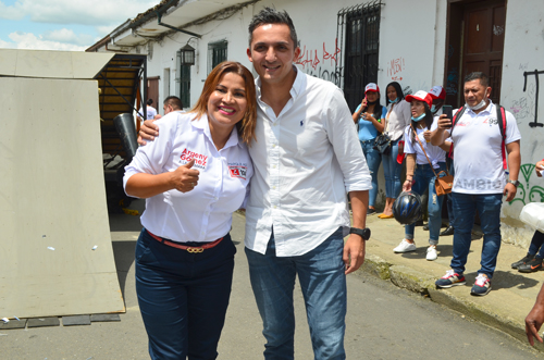 Argeny Gómez y Juan Pablo Gallo unidos por el cambio en el Cauca