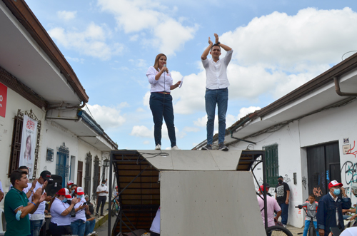 Argeny Gómez y Juan Pablo Gallo unidos por el cambio en el Cauca