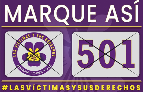 “Seré la voz de las victimas en el Congreso” Ximena López Yule
