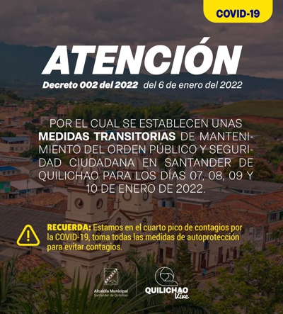 Dictan medidas para garantizar el orden público y la seguridad en Quilichao Dictan medidas para garantizar el orden público y la seguridad en Quilichao
