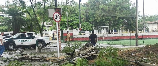 Explotó carro bomba en Padilla