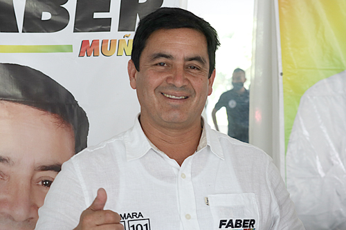 Faber Muñoz invita a los caucanos a votar por él Faber Muñoz invita a los caucanos a votar por él