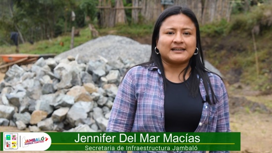 Jennifer del Mar Macías - Secretaria de Infraestructura de Jambaló Jennifer del Mar Macías - Secretaria de Infraestructura de Jambaló