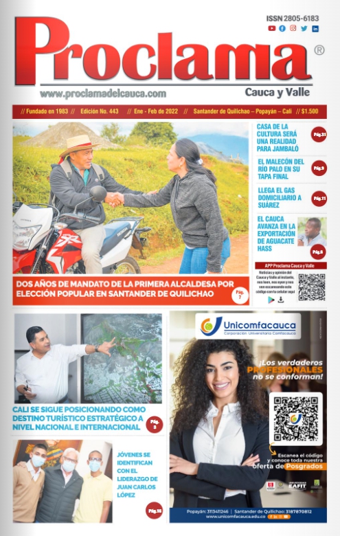 Portada - Edición Impresa No. 443 - Febrero 2022 - Proclama Cauca y Valle Portada - Edición Impresa No. 443 - Febrero 2022 - Proclama Cauca y Valle