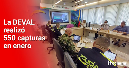 Seguridad en el Valle tuvo un balance positivo en el mes de enero