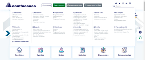 Comfacauca se renueva y lanza nuevo portal web institucional Comfacauca se renueva y lanza nuevo portal web institucional