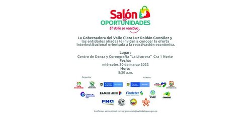 El Valle se reactiva con ‘El Salón de Oportunidades’ El Valle se reactiva con ‘El Salón de Oportunidades’