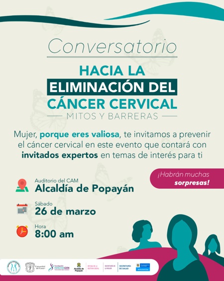 Instituciones se unen para prevenir el cáncer cervical en Popayán
