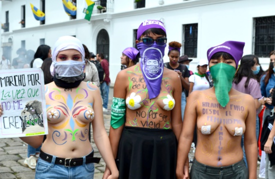 Movimientos feministas de Popayán alzaron su voz de protesta