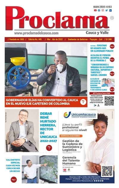 En circulación Edición #445 de Proclama Cauca y Valle En circulación Edición #445 de Proclama Cauca y Valle