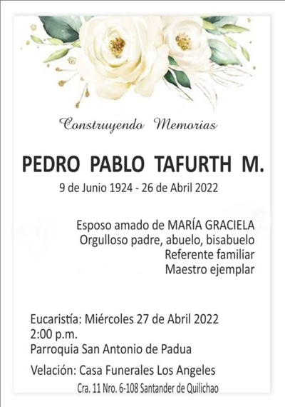 Se nos adelantó el profesor Tafurth