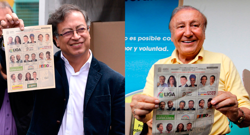Gustavo Petro y Rodolfo Hernández 