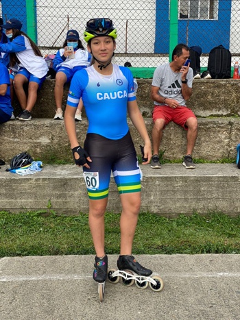 Laura Isabel Burbano Salazar, joven promesa del patinaje caucano