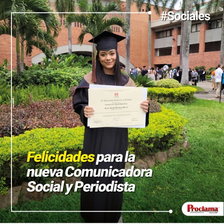 Laura Isabel Mendoza, nueva comunicadora social y periodista Laura Isabel Mendoza, nueva comunicadora social y periodista
