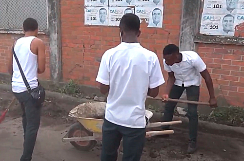 Se embellecen espacios de Puerto Tejada Se embellecen espacios de Puerto Tejada