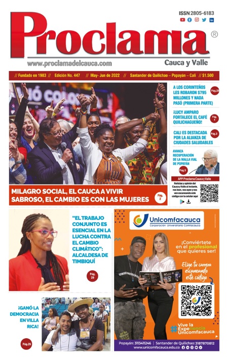 En circulación Edición #447 de Proclama Cauca y Valle En circulación Edición #447 de Proclama Cauca y Valle