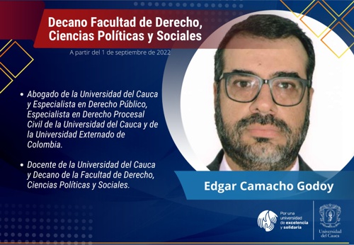 Facultad de Derecho, Ciencias Políticas y Sociales - Edgar Camacho Godoy Facultad de Derecho, Ciencias Políticas y Sociales - Edgar Camacho Godoy