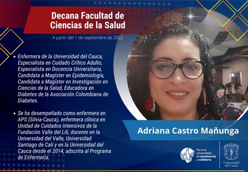 Facultad de Ciencias de la Salud - Adriana Castro Mañunga Facultad de Ciencias de la Salud - Adriana Castro Mañunga