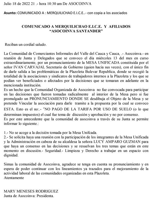 Comerciantes de Quilichao son cívicos y cumplen con la ley