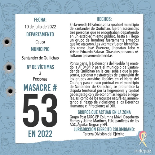 Masacre en una gallera de Santander de Quilichao Masacre en una gallera de Santander de Quilichao