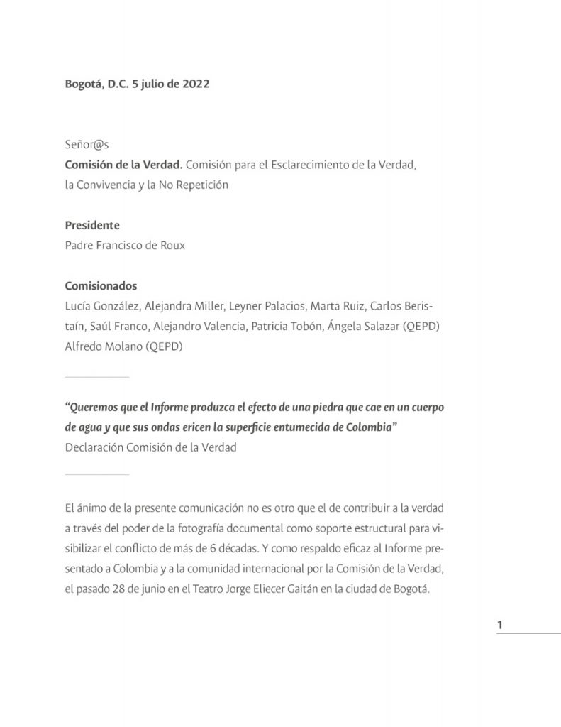 Proponen a Comisión de la Verdad se incluyan fotografías documentales Proponen a Comisión de la Verdad se incluyan fotografías documentales