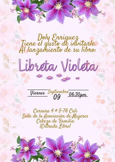 Lanzamiento del libro Libreta Violeta