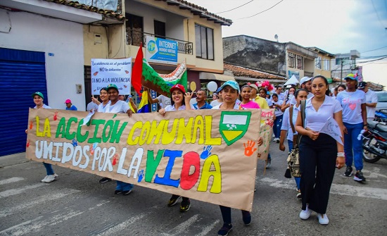 Multitudinaria marcha en Quilichao: “Unidos por la paz y la vida”