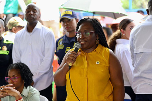 Vicepresidenta de Colombia atendió el llamado de Timbiquí Vicepresidenta de Colombia atendió el llamado de Timbiquí