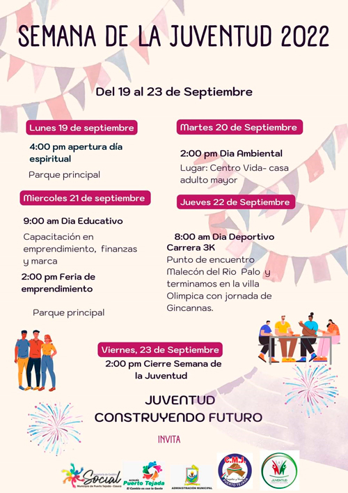 Llega la Semana de la Juventud en Puerto Tejada Llega la Semana de la Juventud en Puerto Tejada