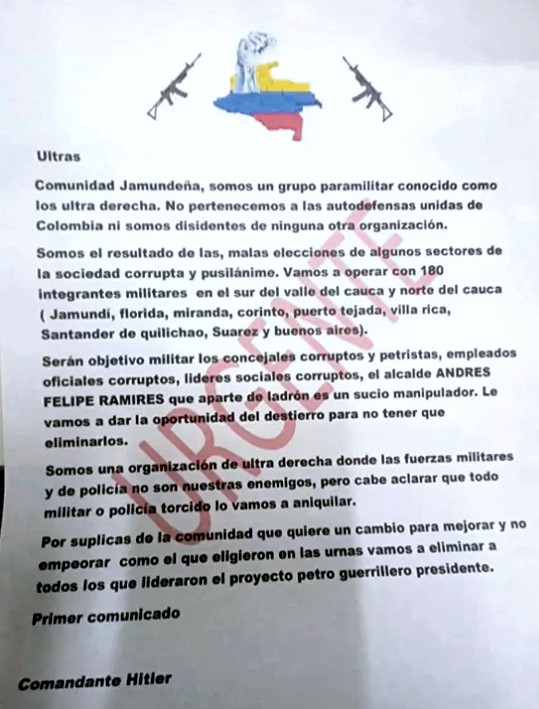 Alfonso J Luna Geller Anuncian regreso del asesinato como herramienta política