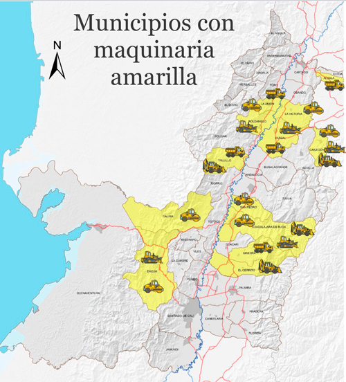 mapa de municipios con maquinaria amarilla mapa de municipios con maquinaria amarilla