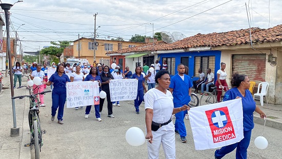 Exigen respeto por la vida de los trabajadores de la salud desde Guachené Exigen respeto por la vida de los trabajadores de la salud desde Guachené