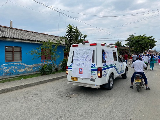Exigen respeto por la vida de los trabajadores de la salud desde Guachené Exigen respeto por la vida de los trabajadores de la salud desde Guachené