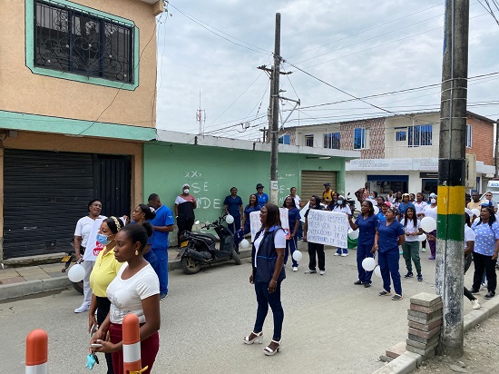 Exigen respeto por la vida de los trabajadores de la salud desde Guachené Exigen respeto por la vida de los trabajadores de la salud desde Guachené
