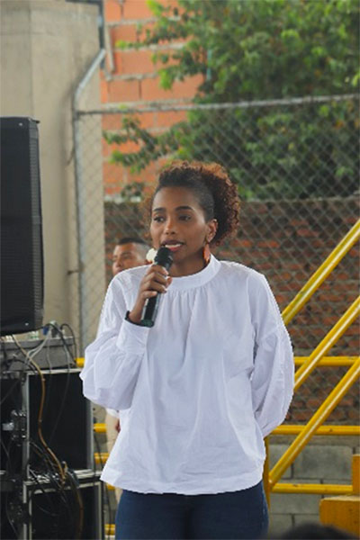 Karen Jhohanna Cuesta Pertuz, subdelegada de asuntos étnicos de la Agencia Nacional de Tierras