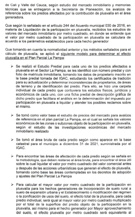 RESOLUCION No. 005 DEL 21 DE JUNIO DE 2022 - EFECTO PLUSVALIA PARA EL PLAN PARCIAL LA PAMPA EN EL MPIO PUERTO TEJADA