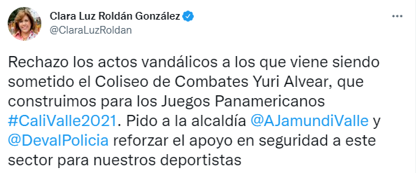 Se rechazan actos de vandalismo en el Coliseo Yuri Alvear