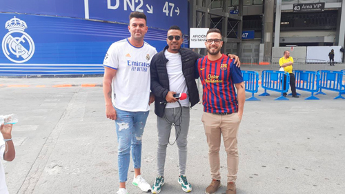 «Uvita» en el cásico Real Madrid vs FC Barcelona.