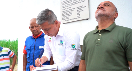 Agua potable para habitantes del corregimiento de Nariño, en Tuluá Agua potable para habitantes del corregimiento de Nariño, en Tuluá