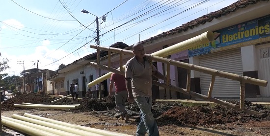 Así avanza la obra de la Carrera Primera del barrio El Rosario en Quilichao Así avanza la obra de la Carrera Primera del barrio El Rosario en Quilichao