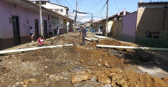 Así avanza la obra de la Carrera Primera del barrio El Rosario en Quilichao Así avanza la obra de la Carrera Primera del barrio El Rosario en Quilichao