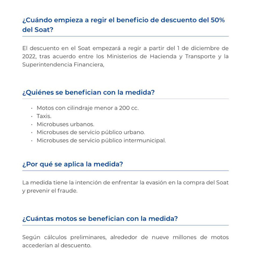 ABC de el descuento del SOAT ABC de el descuento del SOAT