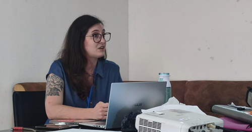 Luisina Colombo, delegada de la Federacion Internacional de Periodistas FIP