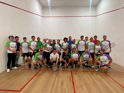Increíbles partidos y rallys en la válida regional de squash