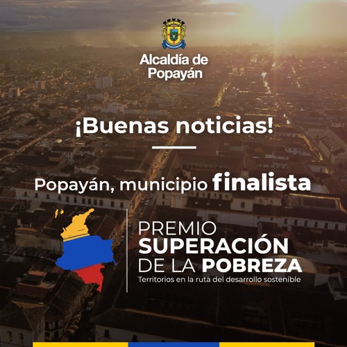 Popayán es finalista en el Premio Superación de la Pobreza de Colombia Líder