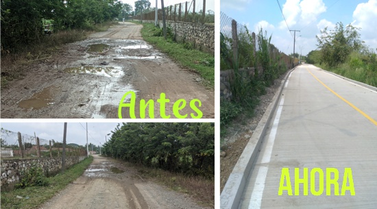 Pavimentación de la vía principal en Las Brisas ya es una realidad Pavimentación de la vía principal en Las Brisas ya es una realidad