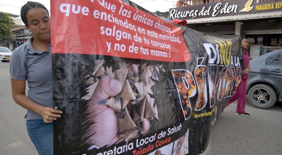 Puerto Tejada le dice NO a la Pólvora Puerto Tejada le dice NO a la Pólvora