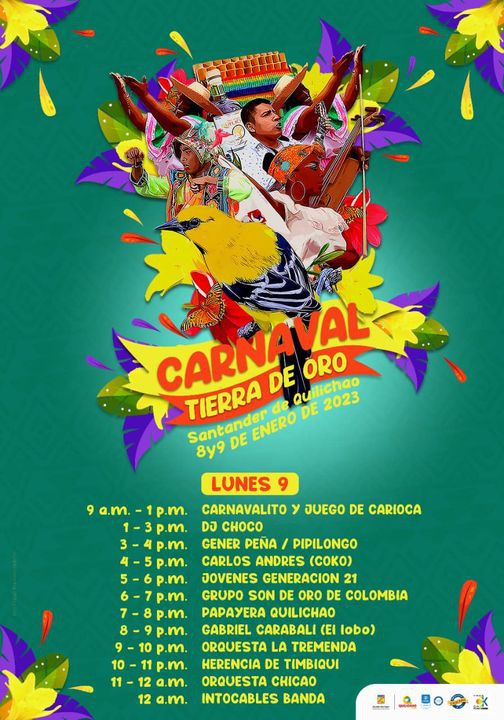Domingo y lunes, Carnaval de la Paz y la Tolerancia, en Quilichao Domingo y lunes, Carnaval de la Paz y la Tolerancia, en Quilichao