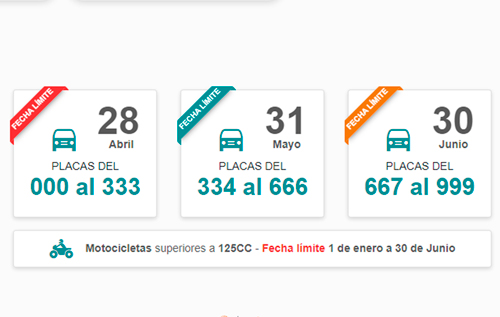 calendario automotriz