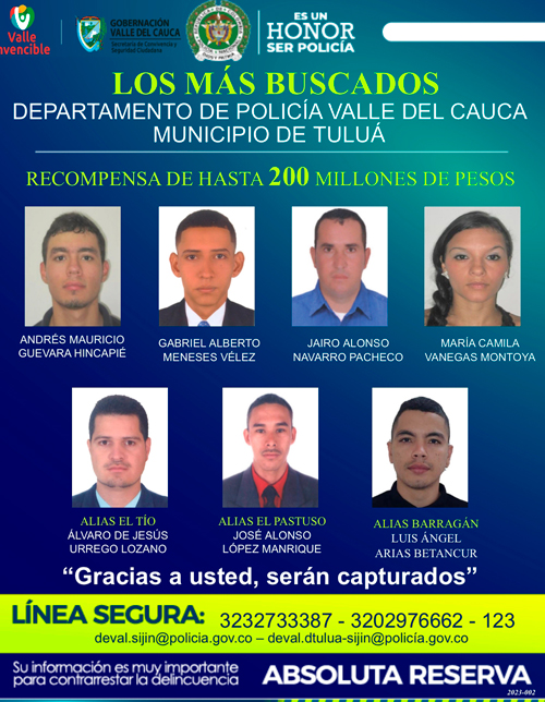 Golpe certero a la criminalidad en Tuluá